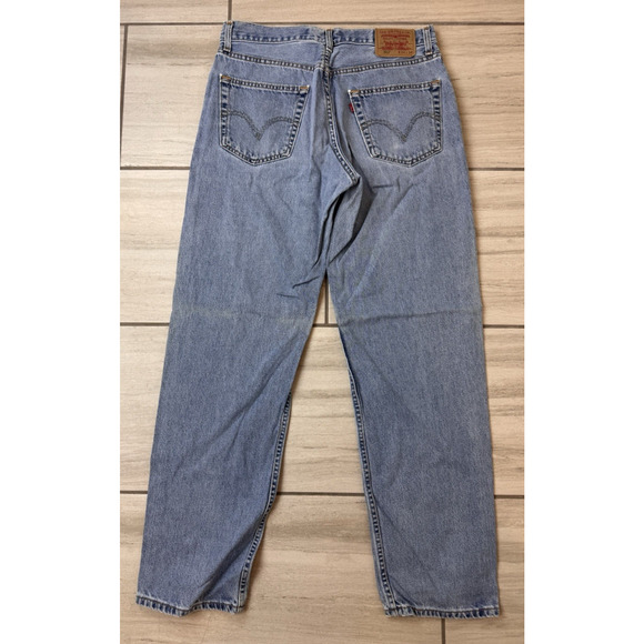 Levis 550 Relaxed Fit Straight Leg Vintage Denim Blue Jeans Mens 34x34 Y2K‎ - Picture 4 of 5